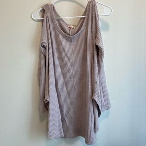 Cold Shoulder Lavender Top